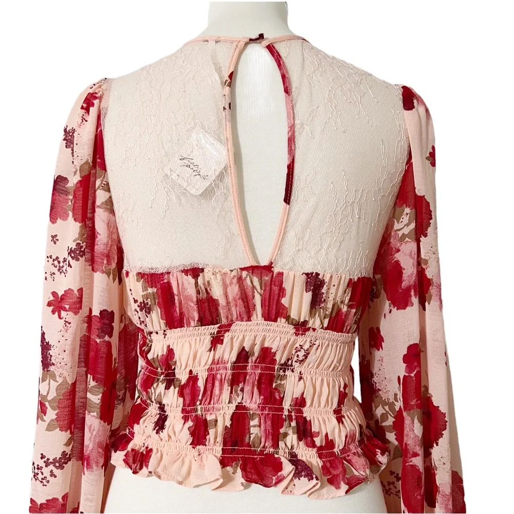 Free People Daphne Blouse in Romantic‎ Combo